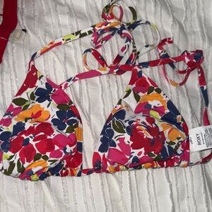Roxy Multicolor Floral Bikini Top